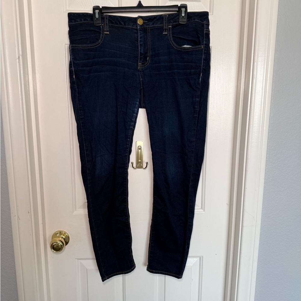 American Eagle Outfitters Dark Indigo Skinny Jeans